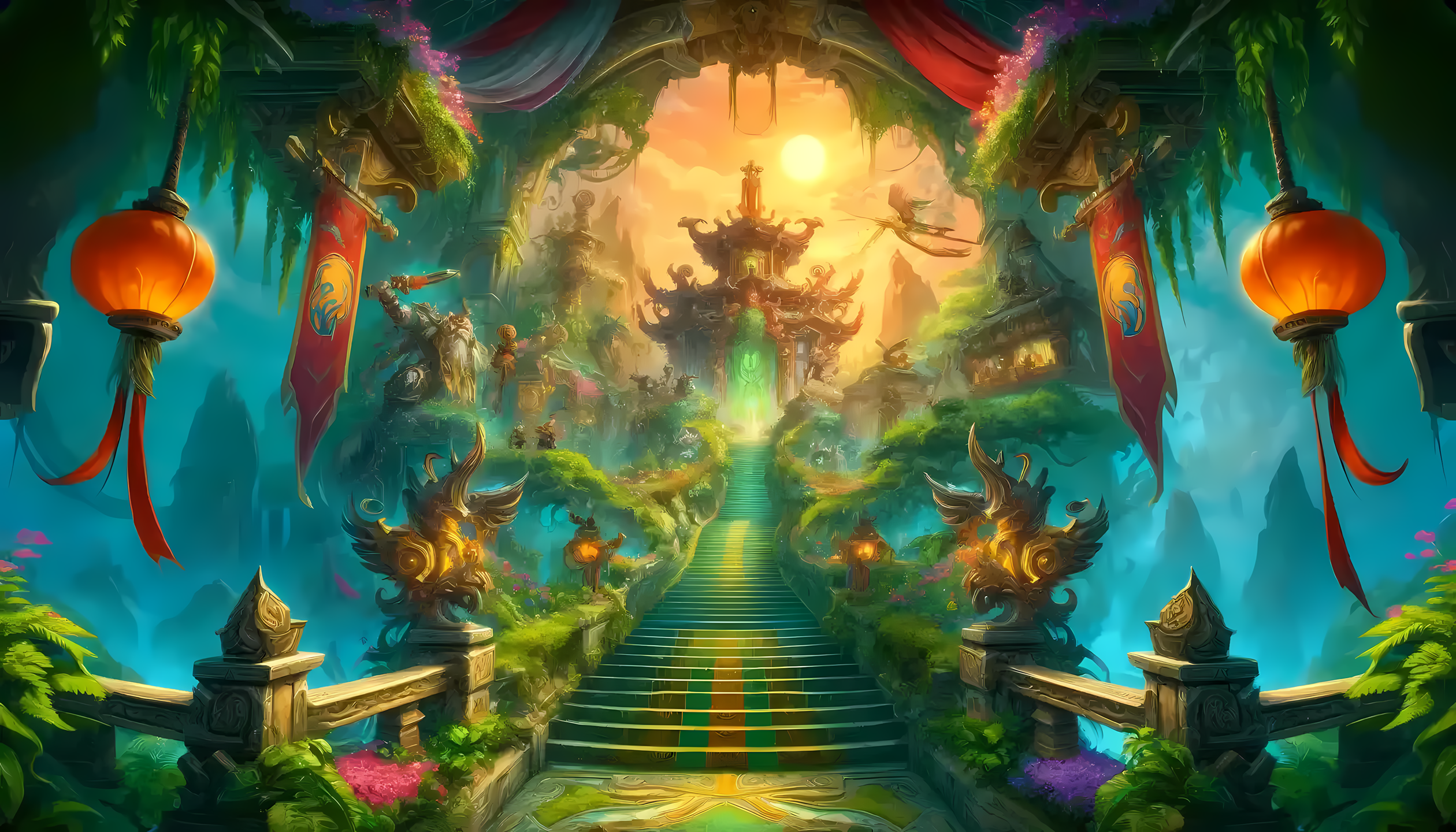 Terraço da Primavera Eterna, Terrace of Endless Spring | World of Warcraft, Warcraft, wow, Lore, Locais