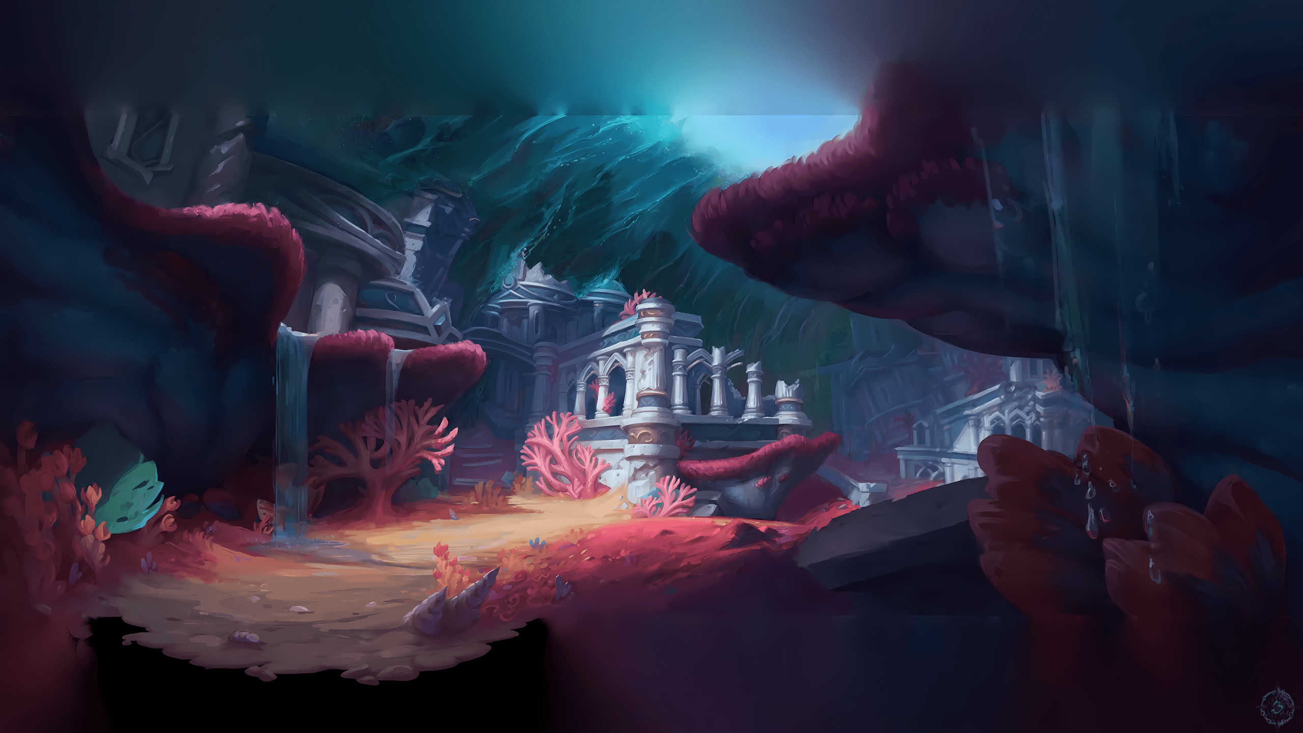 Palácio Eterno, Eternal Palace | World of Warcraft, Warcraft, wow, Lore, Locais, Raids